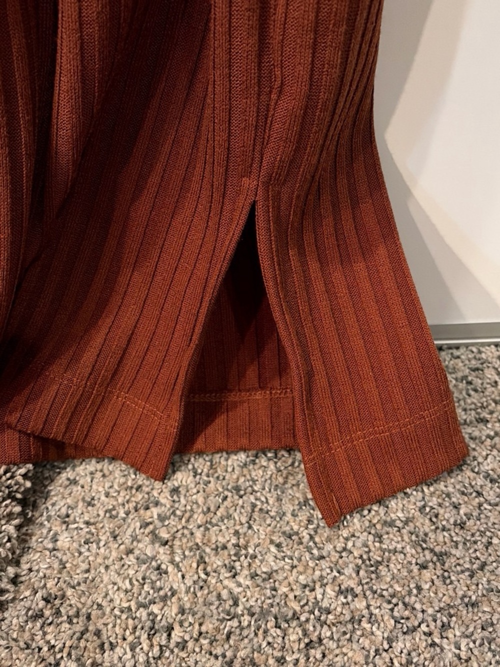 Nine West Brown Ribbed Dress - Picture 3 of 4